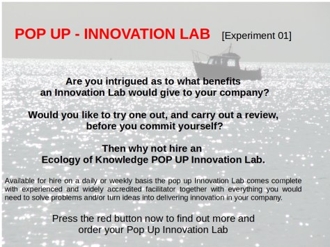 Experiment01 Pop Up Innovation Lab